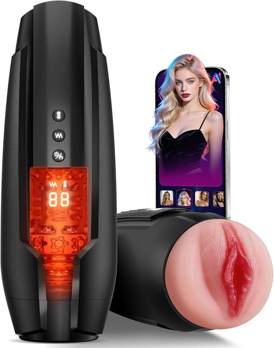 HeartCaptor Smart Heated Male Stroker for Men | App-Controlled Interactive Intimacy Device with 360° Warmth