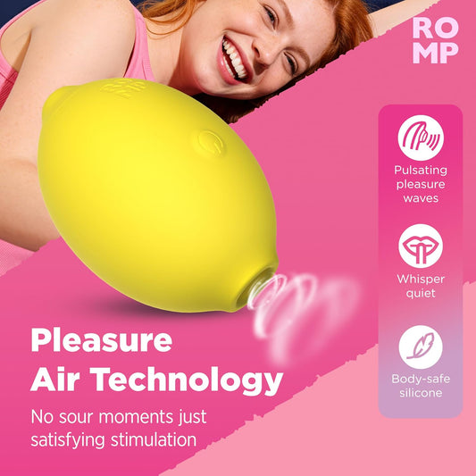 HeartCaptor Lemon Suction Intimate Massager for Women | Rechargeable Clitoral Wellness Device with 10 Air Modes