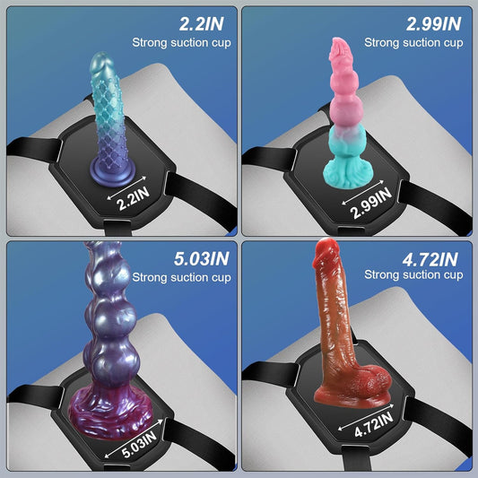 HeartCaptor Adjustable Suction Cup Dildo Mount Saddle | Secure Intimacy Accessory with Strong Suction and Straps for Couples