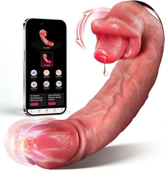 HeartCaptor Dual Stimulation Intimate Wellness Device for Women | App-Controlled Rechargeable Personal Massager with Heating Function