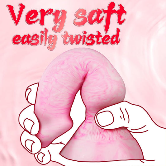 HeartCaptor Fantasy Knot Dildo for Beginners | Soft Silicone Intimate Wellness Toy with Suction Cup