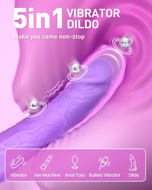 HeartCaptor G-Spot Vibrator for Women and Couples | Rechargeable Intimacy Device with 10 Vibration Modes and Thrusting