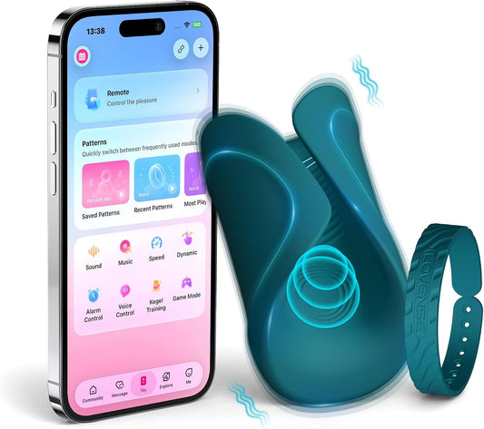 HeartCaptor Gush 2 Motion Male Stroker & Vibrator for Men | Motion-Reactive App-Controlled Intimate Massager