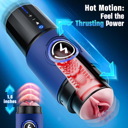 HeartCaptor Automatic Male Stroker for Men | Rechargeable App-Controlled Intimate Wellness Device with Heating and Quiet Thrusting