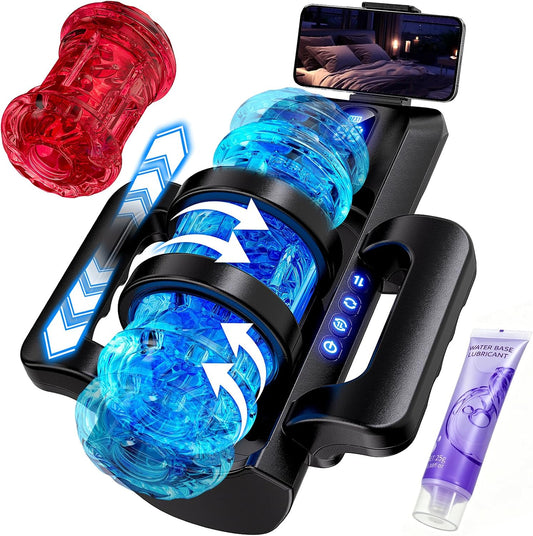 HeartCaptor Flyveus Smart Automatic Stroker for Men | Personal Wellness Device with 10 Thrusting & 5 Rotating Modes
