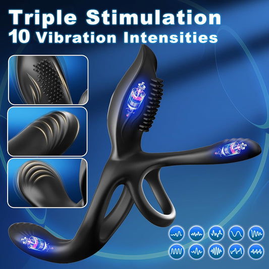 HeartCaptor Couples Vibrating Ring for Partners | Rechargeable Intimate Wellness Device with Remote Control
