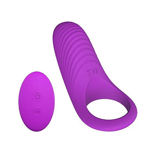 Medical Silicone Rechargeable Vibrator Cock Ring with Remote Control
