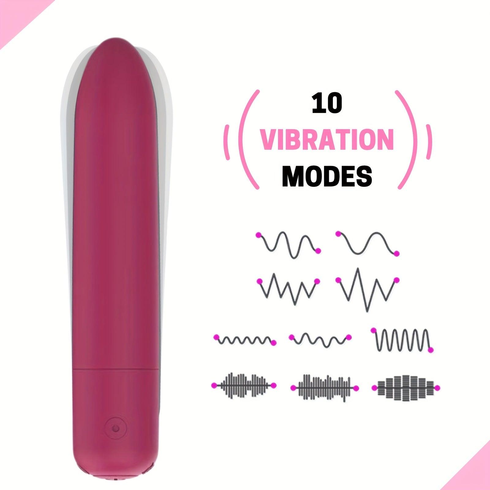 Waterproof USB Charge Bullet Vibrator for Women - HeartCaptor