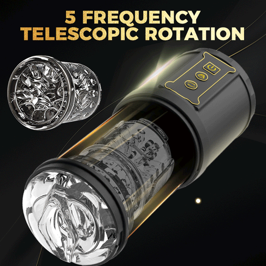 Advanced Retractable Rotating Sucking Male Masturbator