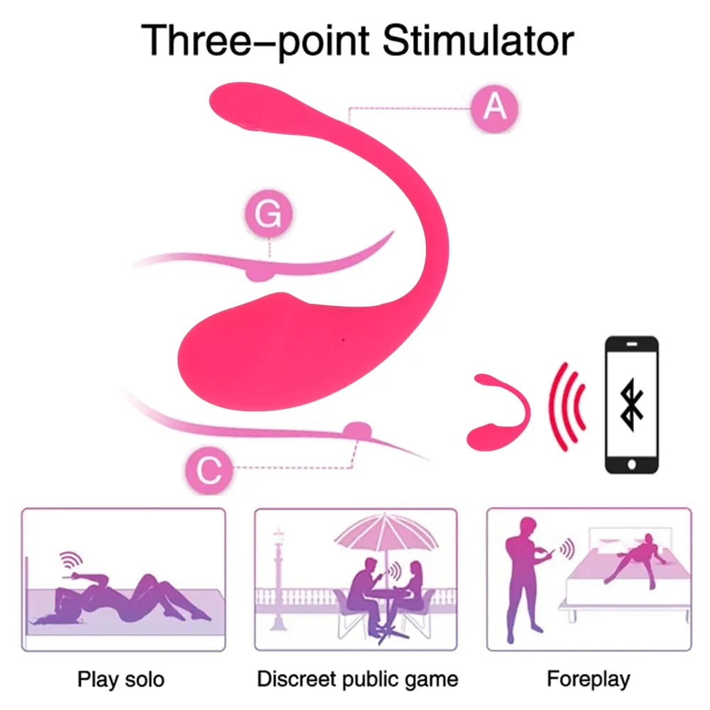 Wearable Bluetooth Vibrator for Women Remote Control App - HeartCaptor