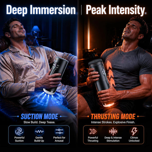 HeartCaptor Automatic Stroker for Men | App-Controlled Interactive Male Wellness Device with Thrusting & Suction