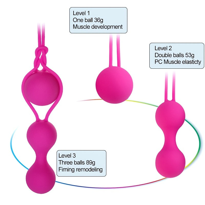 Silicone Kegel Vagina Balls for Pelvic Floor Muscles Strengthening - HeartCaptor