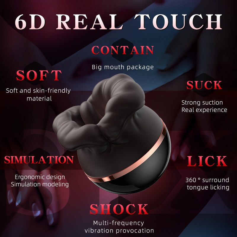 Clitoris Stimulator Vibrator for Women - Rose Lick Suck G Spot Stimulation - HeartCaptor
