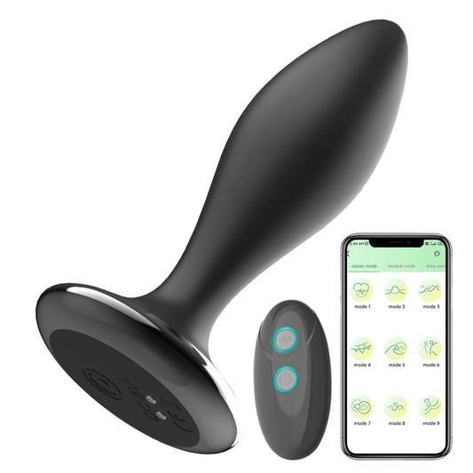 Bluetooth App-Controlled Prostate Massager for Men - Discreet and Advanced G-Spot Stimulator