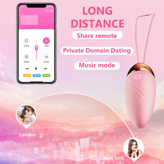 Wireless APP-Controlled Vibrator for Women - Discreet & Versatile Intimate Enhancement