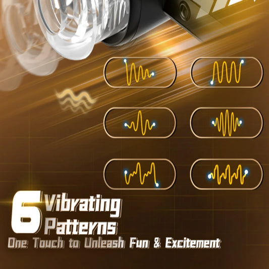 HeartCaptor Male Masturbator Electric 6 Thrust Vibration Modes Stroker