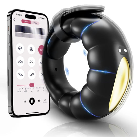 HeartCaptor Silicone Adjustable Vibrating Penis Ring for Couples