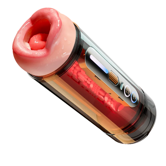 HeartCaptor Automatic Male Stimulator Dual-Entry Electric Vibrating Personal Massager with TPE Sleeve
