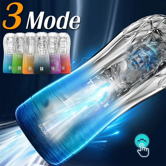 HeartCaptor Male Masturbator Pocket Cup TPR Transparent Stroker Adult Toy for Men