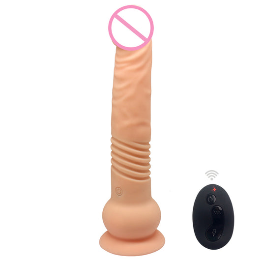 Silicone Pleasure Toy with Remote Control and Multi-Frequency Vibration