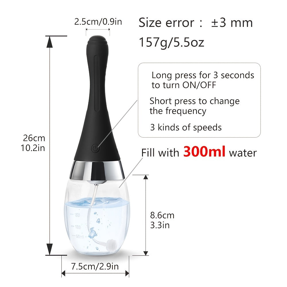 Rechargeable Electric Enema Bulb with 5-Hole Nozzle - HeartCaptor