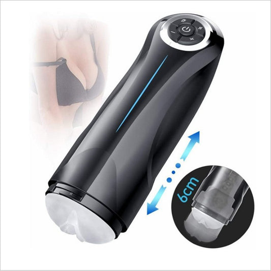 Advanced USB Rechargeable Vibration Masturbator Cup with Voice Features