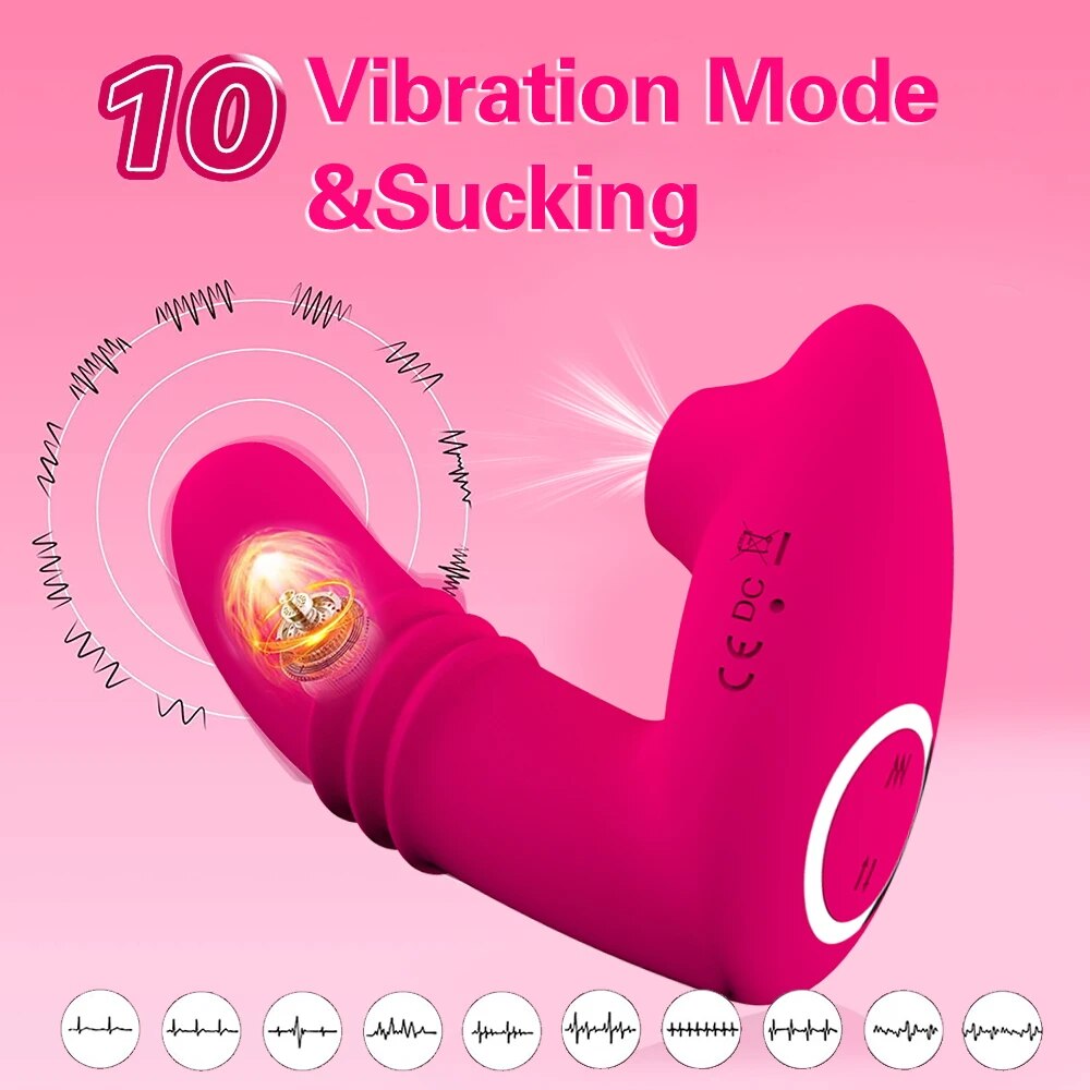 Remote Control Clitoral Sucking Vibrator for Women - HeartCaptor