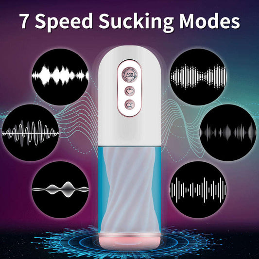 Premium Vibration Suction Masturbation Cup