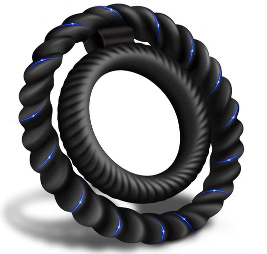 Premium Silicone Dual Penis Ring for Enhanced Erections and Pleasure