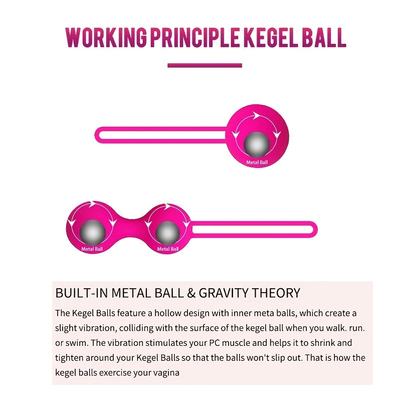 Silicone Kegel Vagina Balls for Pelvic Floor Muscles Strengthening - HeartCaptor