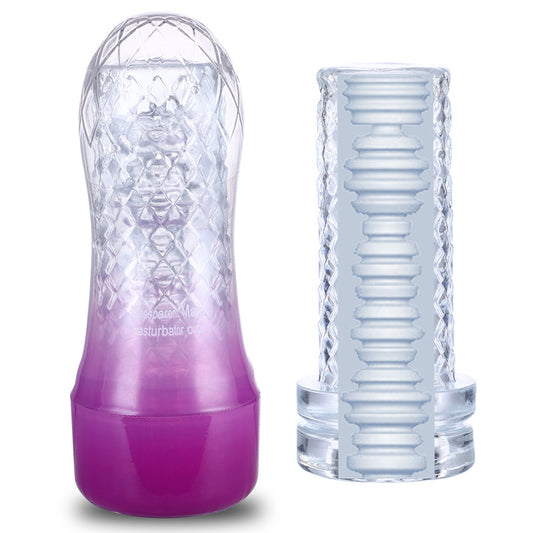TPE Rainbow Airplane Cup for Men - Soft and Skin-Friendly Masturbation Aid