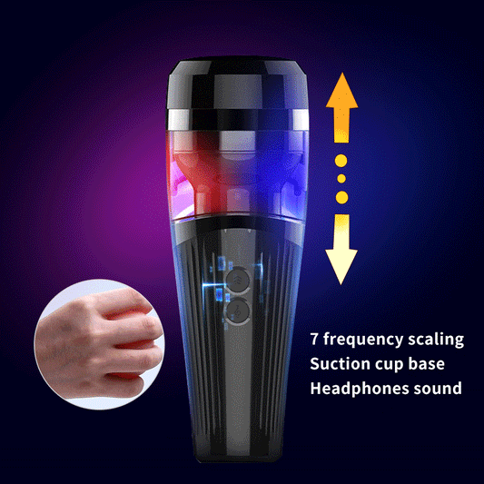Automatic Telescopic Powerful Power Piston Masturbator for Intense Pleasure