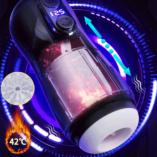 Diver Pro Telescopic Masturbator with Heating and Vibration Features