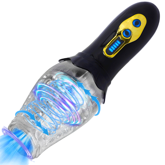 Advanced Male Rose Penis Trainer with Rotating and Vibrating Features