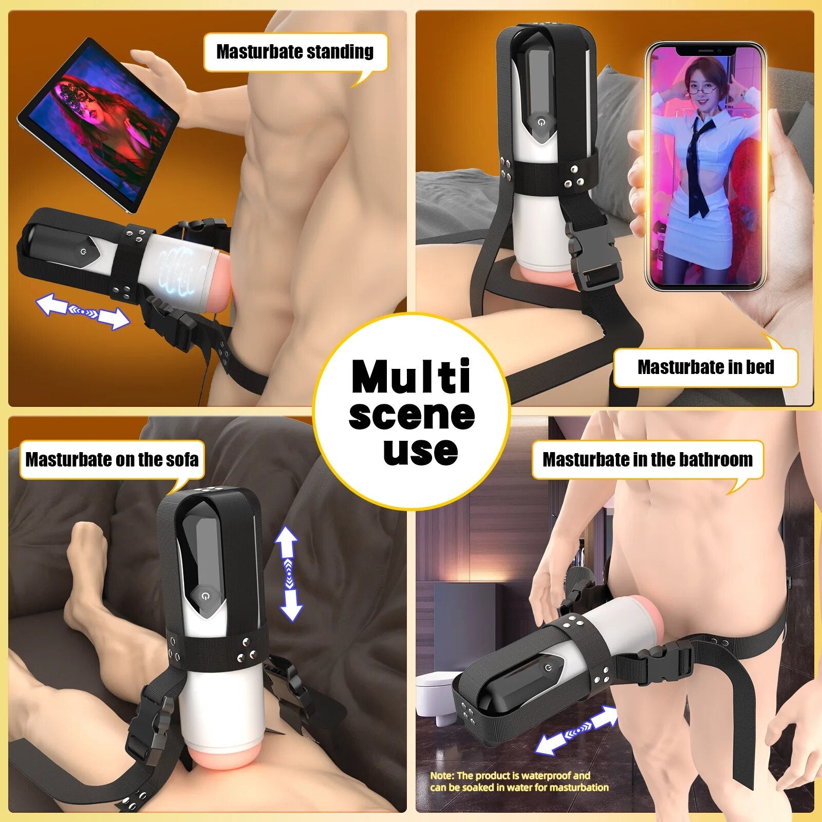 Telescopic Vagina Pocket Pussy Masturbation Cup for Men - HeartCaptor