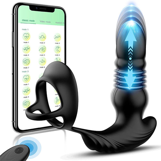 Advanced Prostate Massager with Delay Ejaculation Support