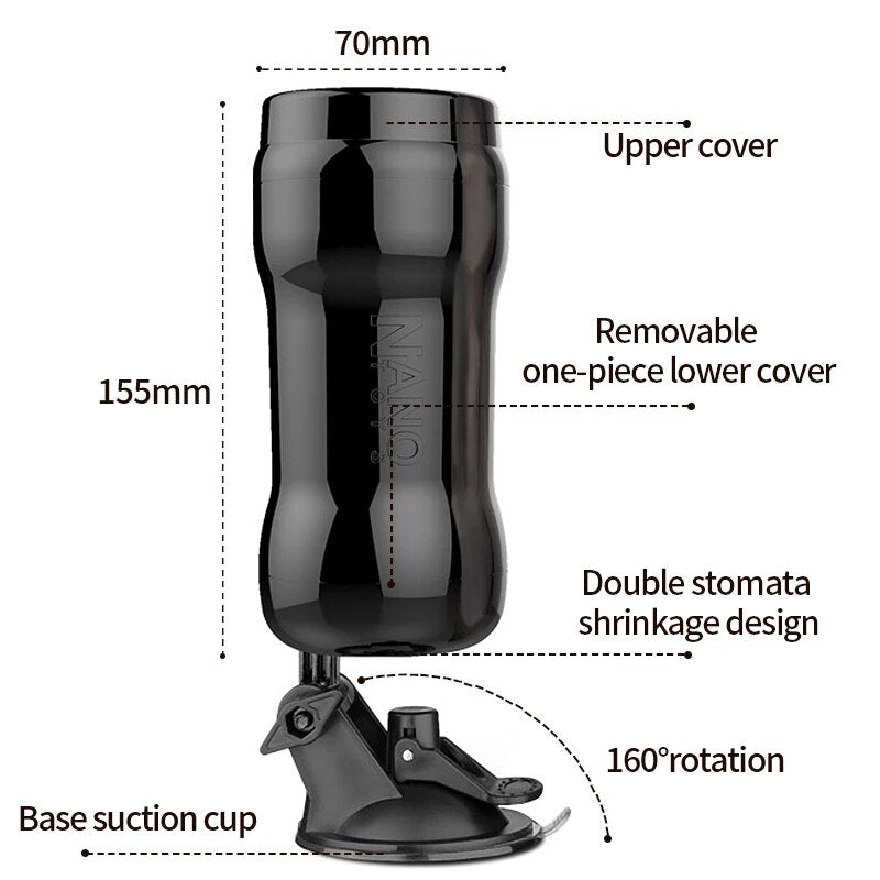 Male Masturbator with Rotating Suction Cup - HeartCaptor