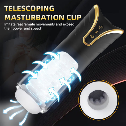 Interactive Male Stroker with Voice and Vibration - 9928_m Fantacy