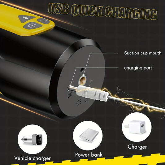 Hands-Free Male Stroker: 7-Vibration & Suction