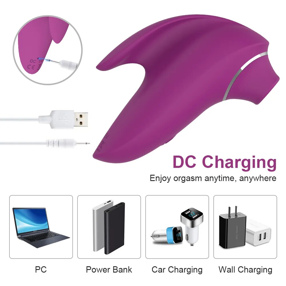 Clit Sucker Vibrator for Women - Oral Vacuum Suction Stimulator - HeartCaptor