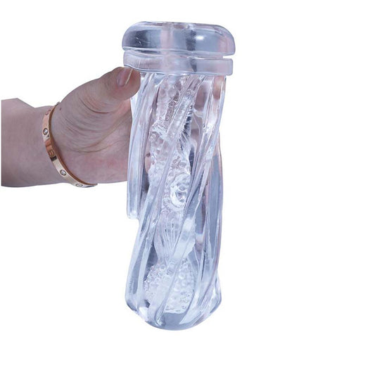 Silicone Manual Masturbation Cup with Suction Technology