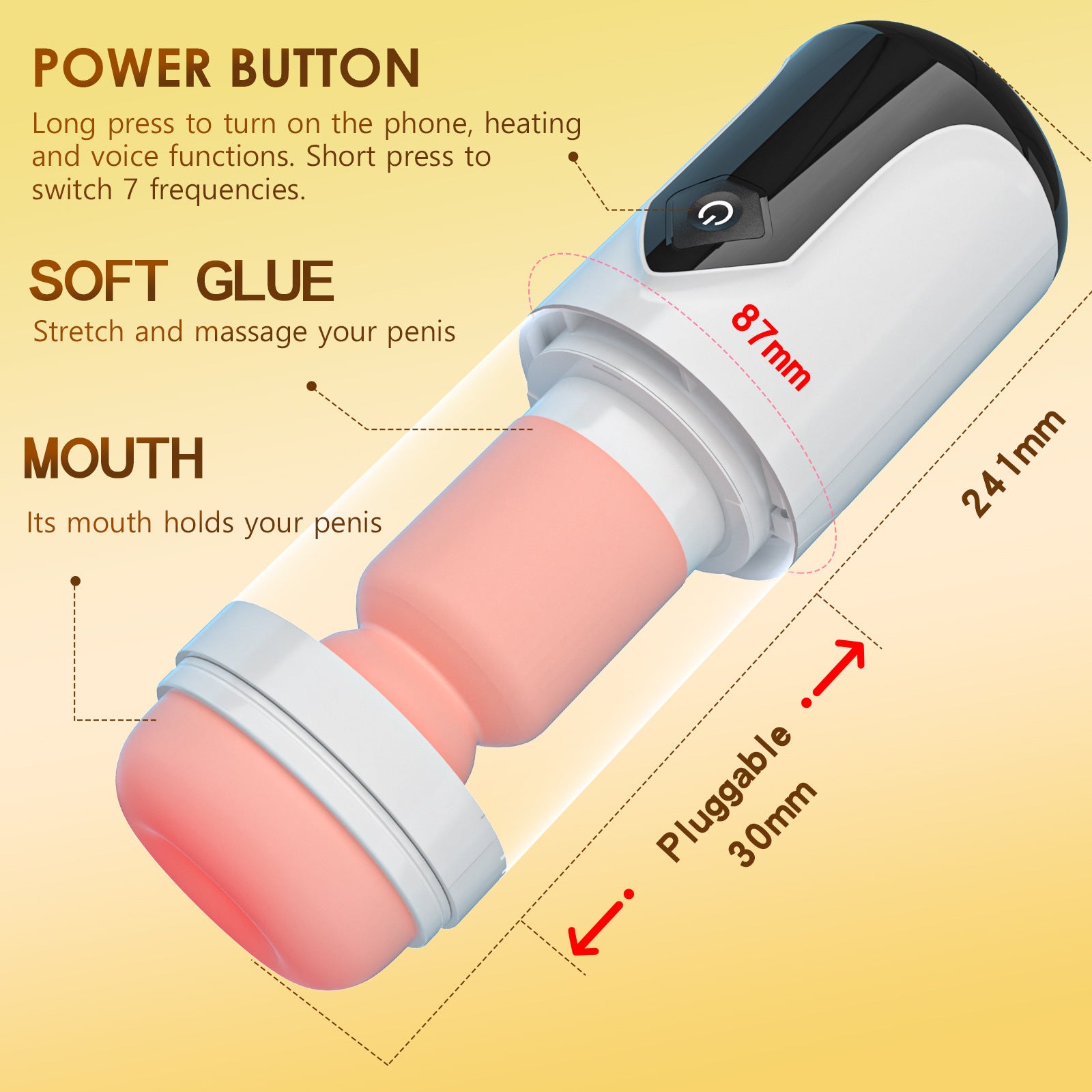 Telescopic Vagina Pocket Pussy Masturbation Cup for Men - HeartCaptor