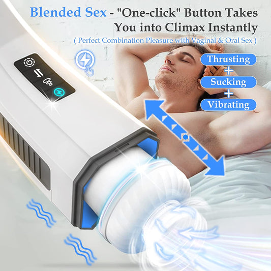 HGOD 007 Advanced Male Masturbator with Retractable, Heating, Sucking, and Vibrating Features