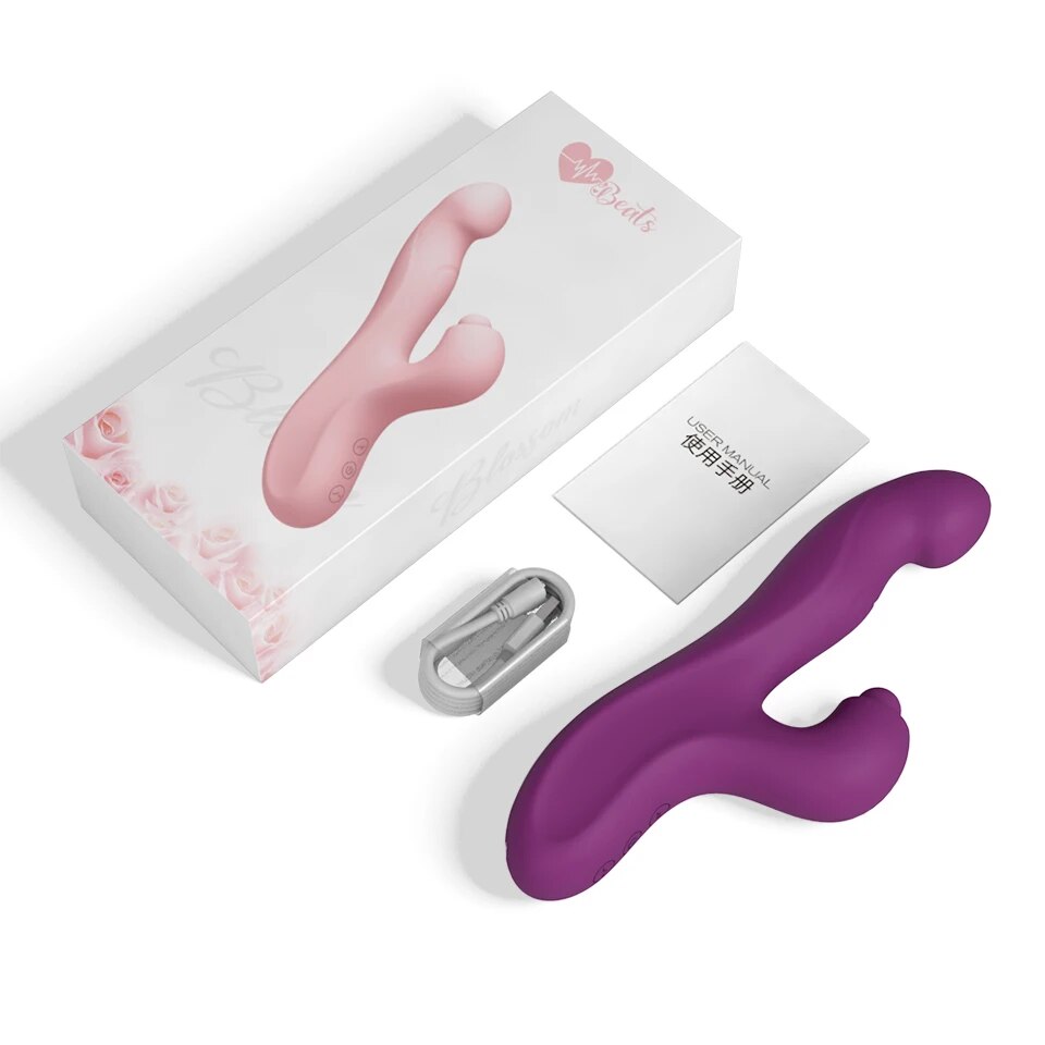 4-in-1 Rabbit G-Spot Vibrator with Heating Function - HeartCaptor
