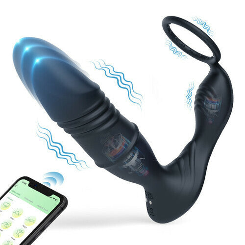 Advanced Telescopic Prostate Massager with Remote Control