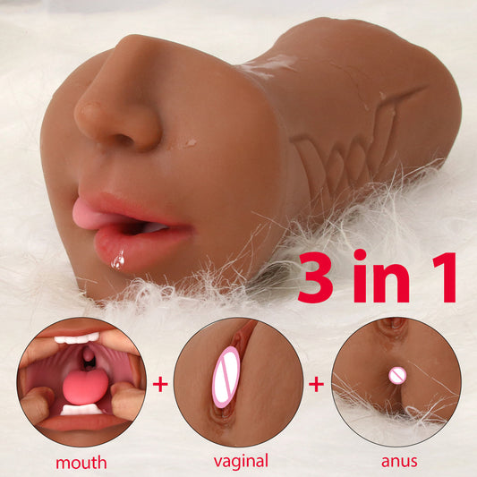 性的持久力を高める3-in-1男性用オナホール