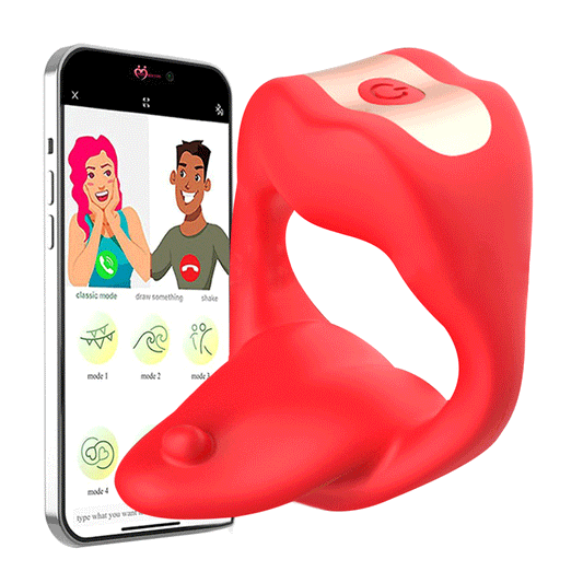 Advanced Tongue-Licking & Vibrating Penis Ring for Enhanced Pleasure