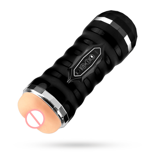 Enhanced Pleasure Dual Masturbator with Realistic Vibration