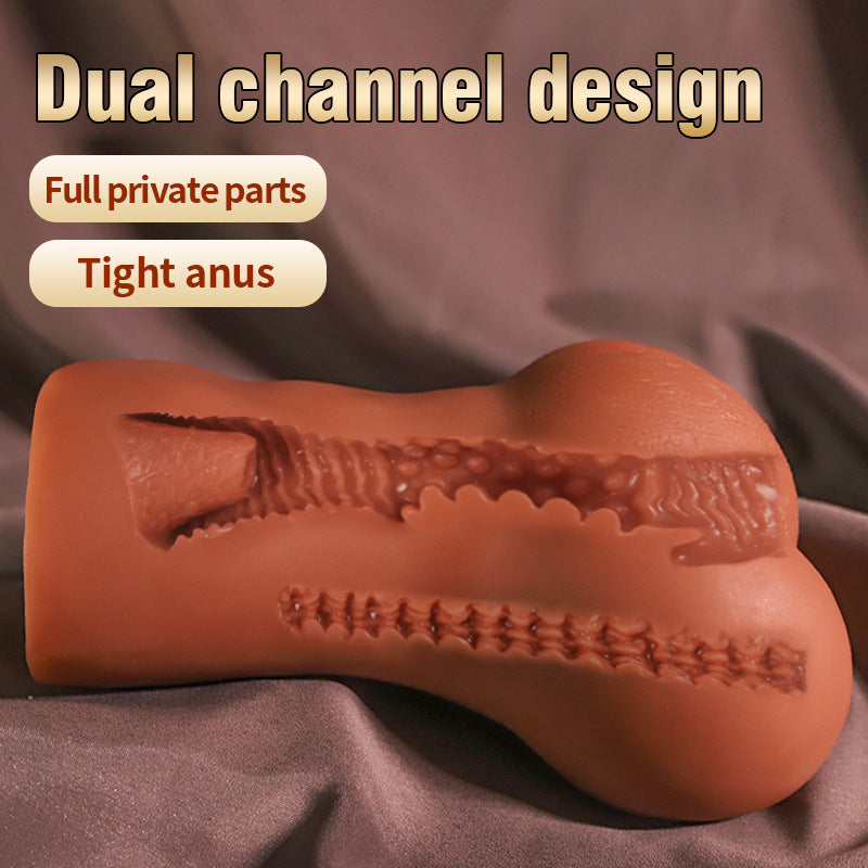 Realistic Silicone Male Masturbator Sex Toy with Vagina and Anus - HeartCaptor
