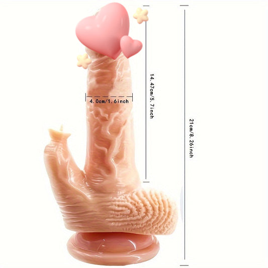 Telescopic Vibrating Thrusting Dildo, Remote Control Female Masturbation